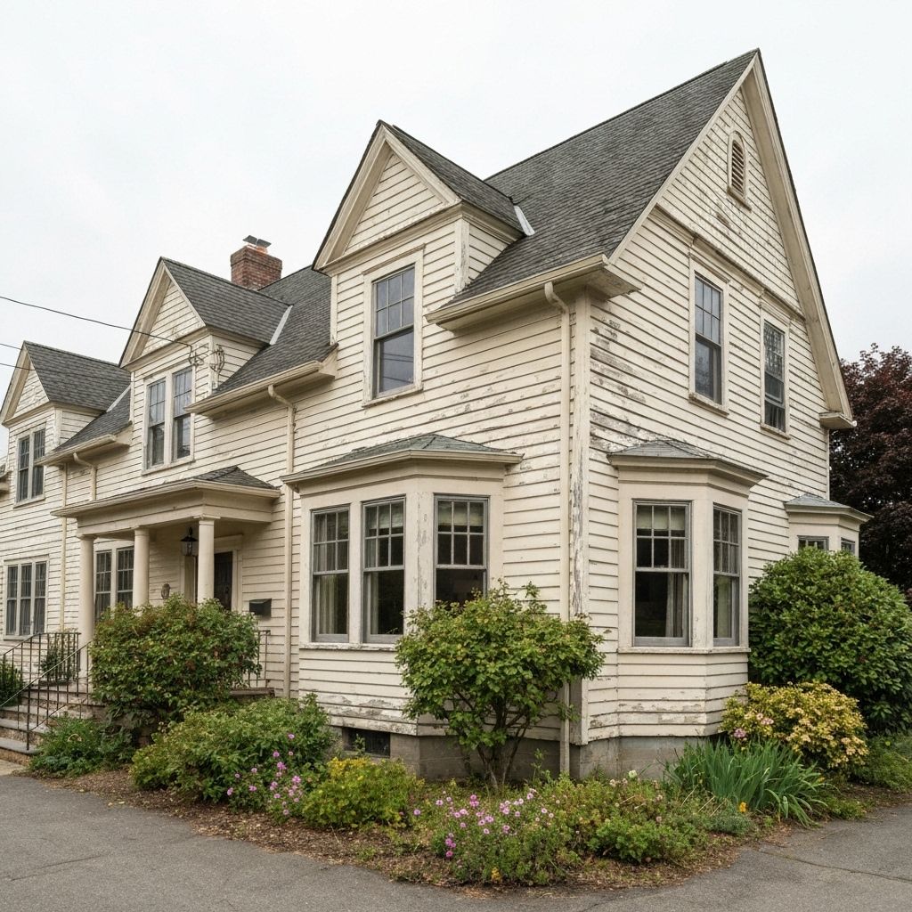 House exterior before painting